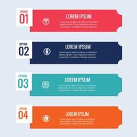 Vector infographic design template with 4 options or steps