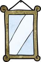 vieux miroir encadré de dessin animé png