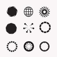 Free vector round shapes style design