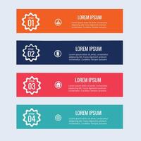 Vector infographic design template with 4 options or steps