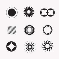 Free vector round shapes style design
