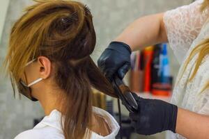 young woman in spa salon, girl in beauty salon photo