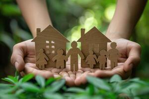 AI generated Concept image of family, communication, home. ai generated photo
