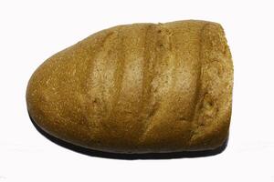 un pan aislado, pan de pan, un pan aislado en blanco foto