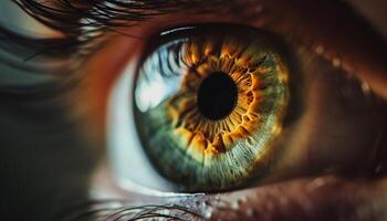 AI generated Close-up image of eyes photo