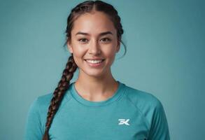 AI Generated Active Wear and Pleasant Smile photo