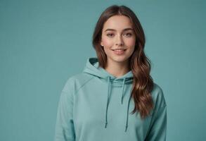 AI Generated Casual Hoodie Portrait photo