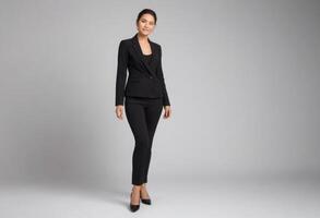 AI Generated Professional Black Suit photo