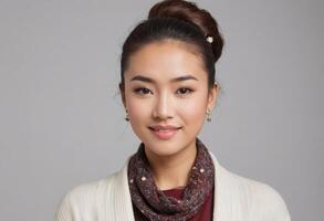 AI Generated Cozy Autumn Fashion photo