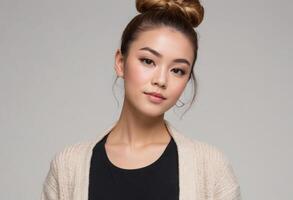 AI Generated Casual Knitwear Style photo