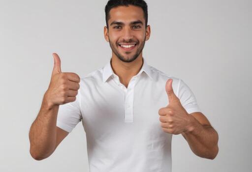 ai generado soltero hombre positivo aprobación foto