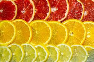 cliced citrus on background, citrus background photo