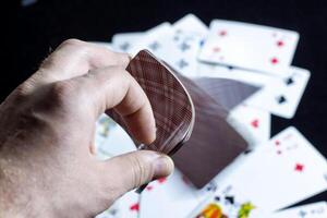 playing cards, playing cards on the table, playing cards background photo