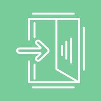 Exit Sign Vector Icon