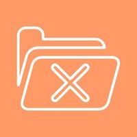 Cancel Folder Vector Icon