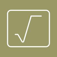 Square Root Vector Icon