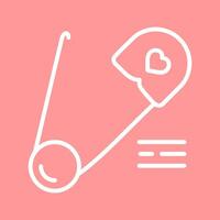 Safety Pin Vector Icon