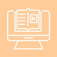 E Learning Vector Icon