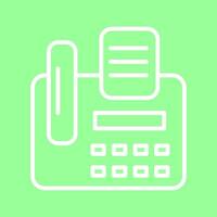 Fax Machine Vector Icon