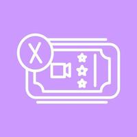 Cancel Ticket Vector Icon