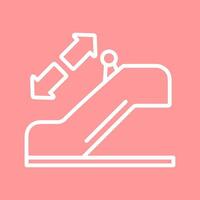 Horizontal Escalator Vector Icon