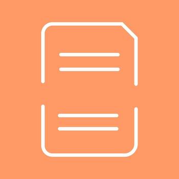 Split Document Vector Icon