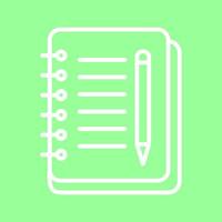 Notebook And Pen Vector Icon