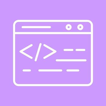 icono de vector de codificación web