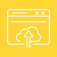 Upload Web Vector Icon
