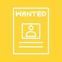 Wanted Poster Vector Icon