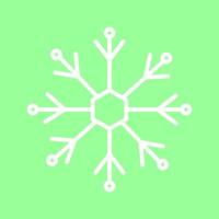 icono de vector de copo de nieve