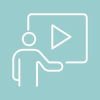 Video Lesson Vector Icon