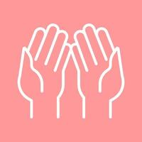 Praying Hands Vector Icon