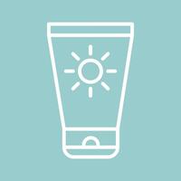 Sun Cream Vector Icon