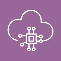 Cloud Computing Vector Icon