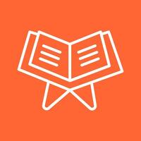 Reading Holy Book Vector Icon