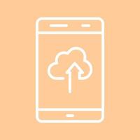 Cloud with Upward Arrow Vector Icon