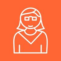 Female Professor Vector Icon