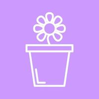 Flower Pot Vector Icon