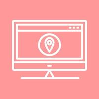 Location Web Advertising Vector Icon