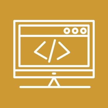 HTML Coding Vector Icon