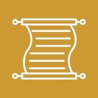 Scroll of Paper Vector Icon