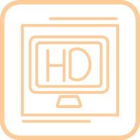 hd calidad vector icono