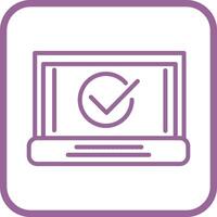 icono de vector de marca de verificación