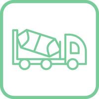 Cement Truck Vector Icon