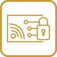 Protected WiFi Vector Icon