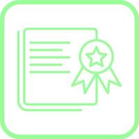 icono de vector de certificación