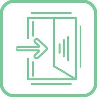 Exit Sign Vector Icon