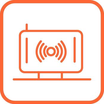 icono de vector inalámbrico