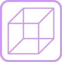 icono de vector de cubo